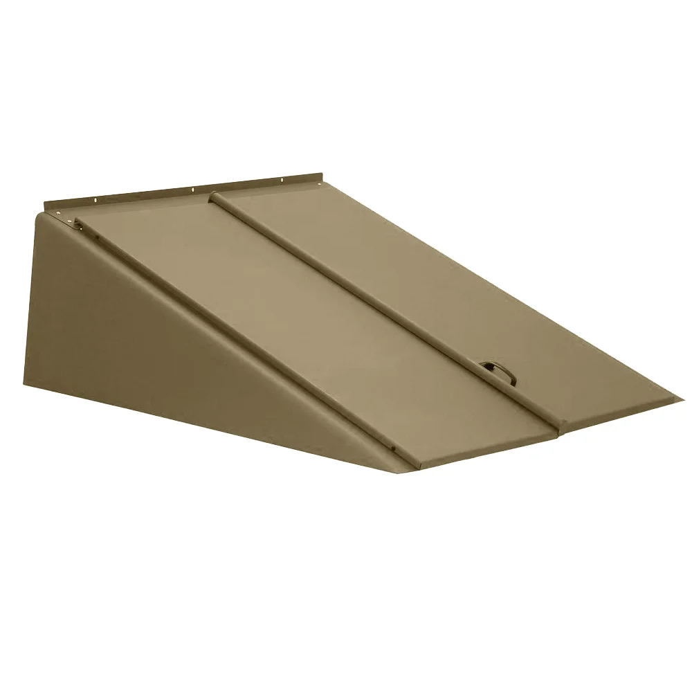 Khaki paint bulkhead cellar door || Khaki angular cellar door